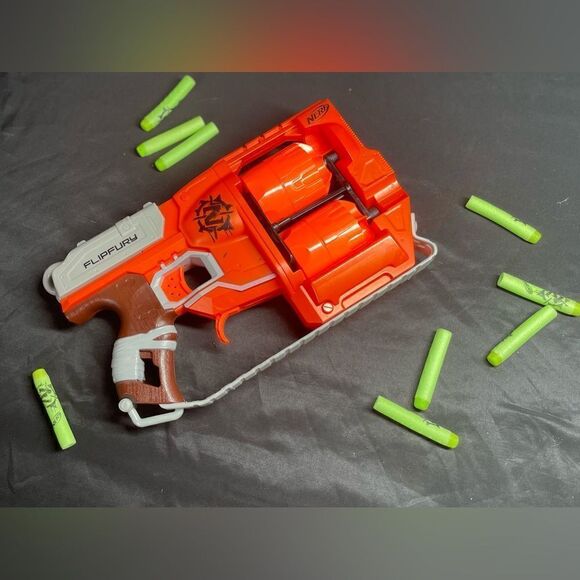 NERF Zombie Strike FlipFury Blaster EPC Tested Prior to Listing EPC Includes 18 - Picture 3 of 9